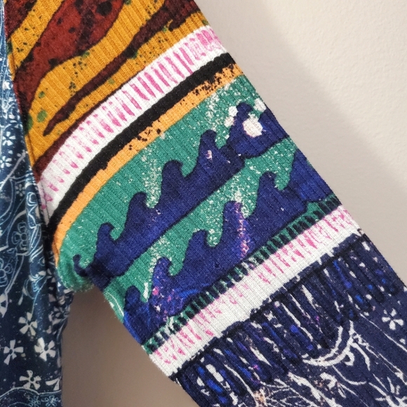 Free People - Soul Searcher Printed Hoodie - Size S - Picture 8 of 10